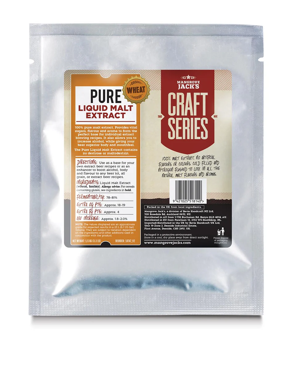 Mangrove Jack Pure Liquid Malt Extract Wheat 1,5 Kg humaloimaton